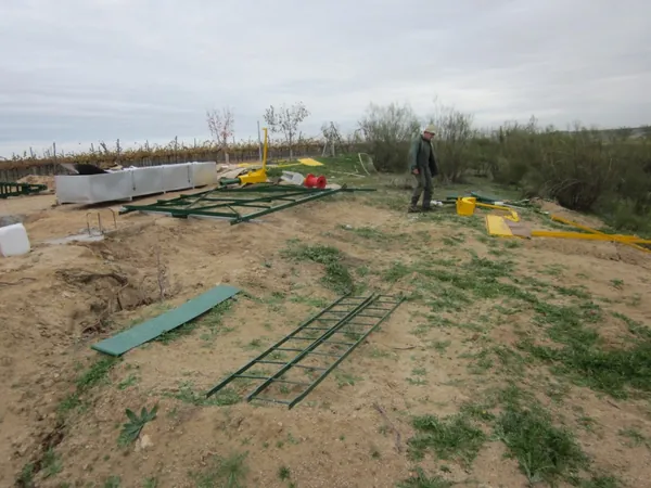 Pompa eolica PE, montaggio con la gru: preparazione per il montaggio rapido con la gru