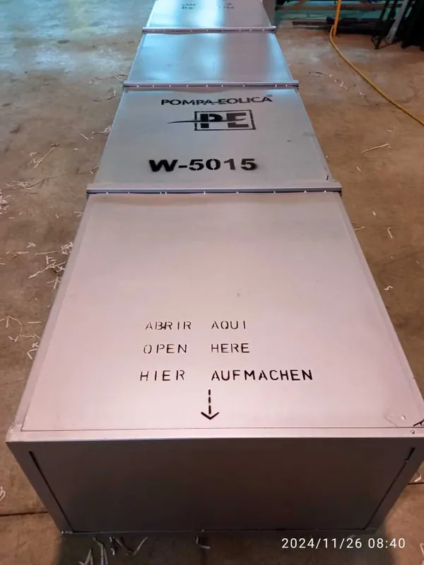 Pompa dell'acqua PE, cassa di consegna Pompa Eolica W 5015