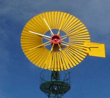 Ruota eolica Western gialla della pompa eolica PE